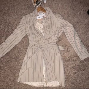 Light tan blazer dress